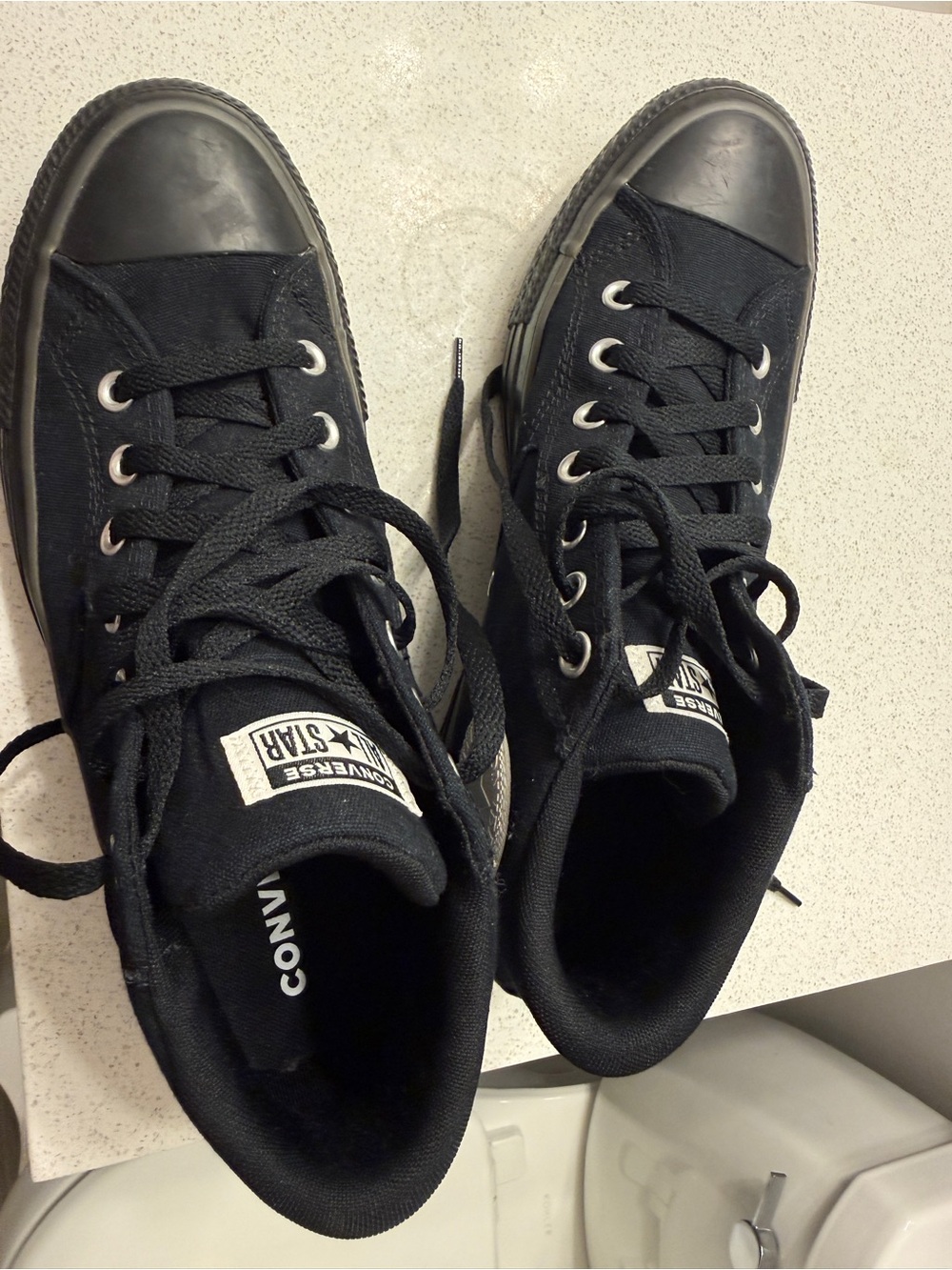 Converse Black High-Top Canvas Sneakers for Men